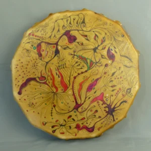 Tambour chamanique en peau de cerf 40 cm