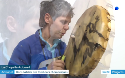 Mini reportage – Dans l’atelier des tambours chamaniques – Louisa Vinciarelli – Les tambours de jadhyane – France 3 Périgord – Journal télévisé du 31 janvier 2025