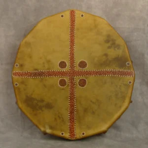 Tambour chamanique en peau de cerf 38 cm